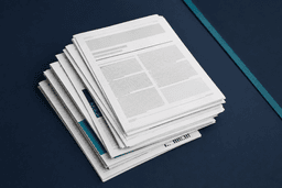 Stack of academic papers